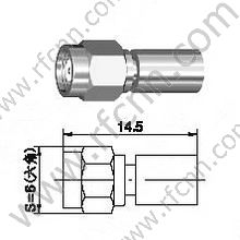 SMC мужчина для RG402 RF разъема