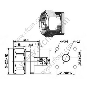 DIN 7/16 Мужской Micro Splite RF разъем RF