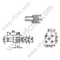 1.0 / 2.3 Женский прямой для разъема RF PCB