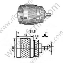 N Мужчина для SMB мужской rf адаптер