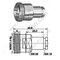 DIN 7/16 женщина для RG142 RF разъема