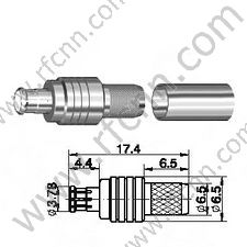MCX Seal Crimp для RG58 RF разъема