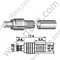 MCX Seal Crimp для RG58 RF разъема