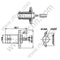 BNC Crimp General Flange Mount для RG174 RF разъема