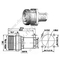Flange Flange DIN 7/16 для 3/8 "Super Гибкий кабель RF разъема
