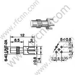 SSMC женщина для PCB RF разъем
