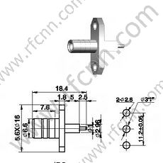SMB Seal Flange Micro-Strip RF разъем RF