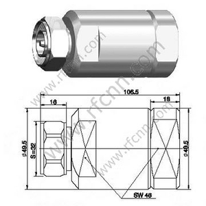 DIN мужской 7/16 на 1 1/4 "Super гибкий кабель RF разъем RF
