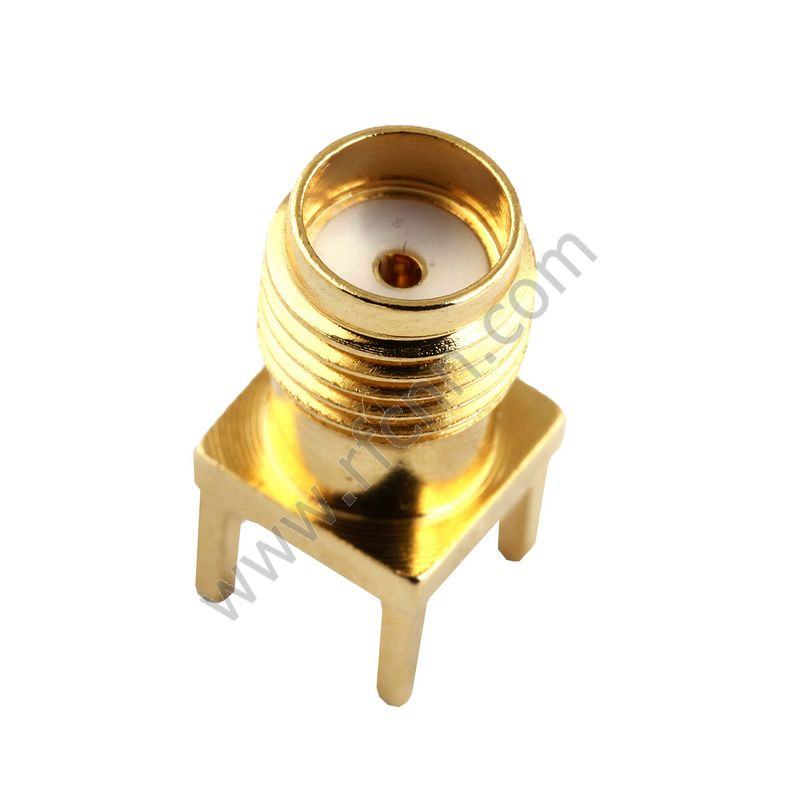 SMA женская прямая сквозь отверстие для разъема RF PCB