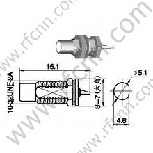 SMC женский Builkhead панель монтажник RF разъем