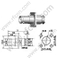 Flange BNC женский зажим для разъема RG174 RF разъема