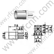 MMCX женская для разъема RF PCB