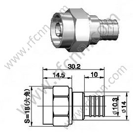 N мужчина для разъема RF LMR300