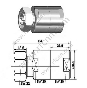 DIN мужской 7/16 для 3/8 "Super гибкий кабель RF разъем RF