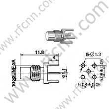 SMC женщина для PCB RF разъема