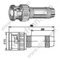 BNC Crimp Male для RG58 RF разъема