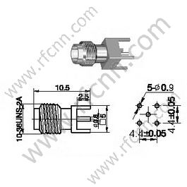 SSMA MEAL для PCB RF Connector