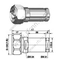 DIN MEAM 7/16 для 1/2 "Super Гибкого кабеля RF разъема