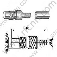 SMC мужчина для RG174 RF разъема