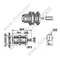 Mini UHF женщина для RG174 RF разъема