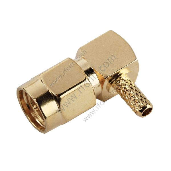 SMA мужской обжимной прямой угол для RG316 - RF разъем