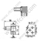 1.0 / 2.3 Женский прямой угол для разъема PCB RF