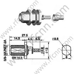 F Переборки RF разъем для RG179